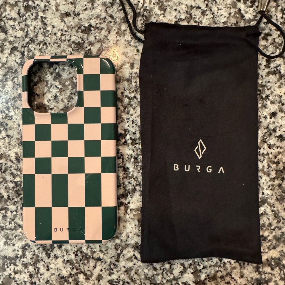 BURGA iPhone 15 Pro phone case- brand new, never used